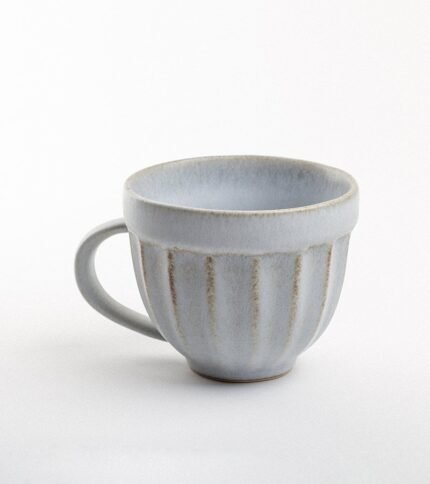 Taza de ceramica Azul artesanal