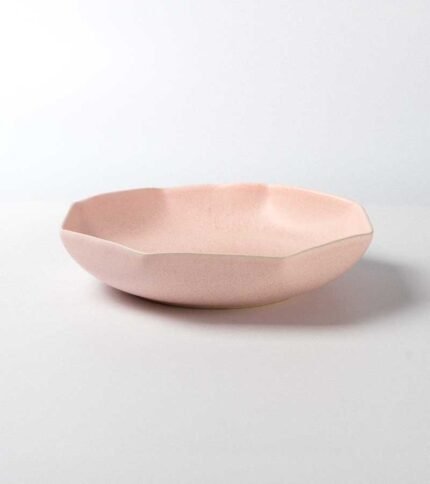 Bol artesanal rosa claro