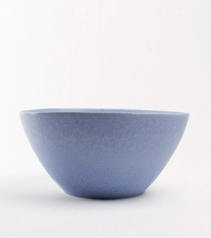 Ensaladera de ceramica azul