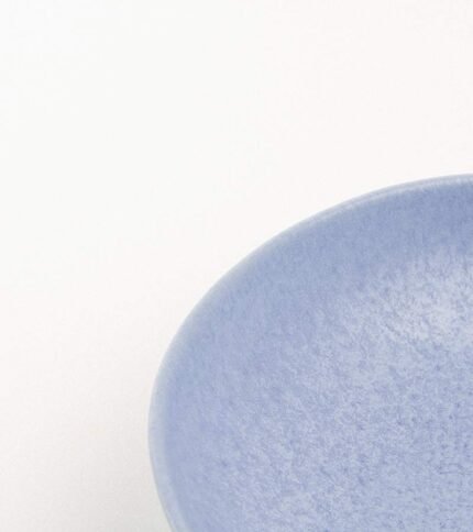 Plato de ceramica hondo azul