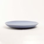 Plato de ceramica llano azul
