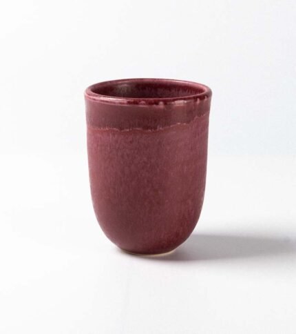 Vaso cerámica color Vino