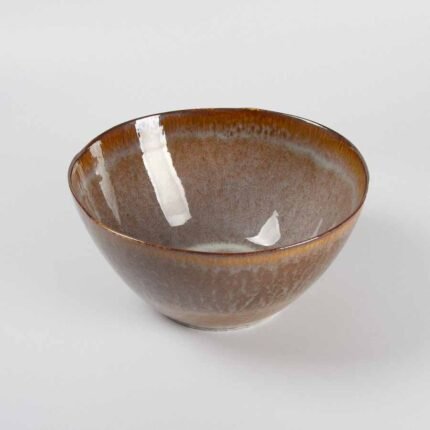 Ensaladera cerámica marrón